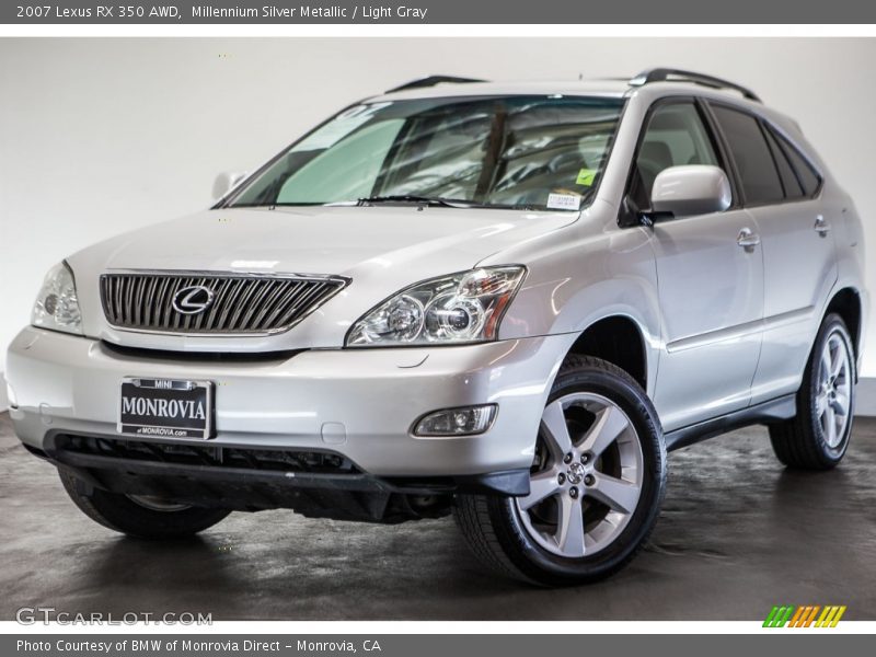 Millennium Silver Metallic / Light Gray 2007 Lexus RX 350 AWD