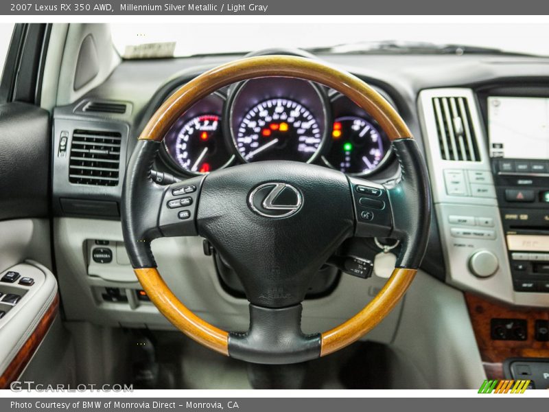 Millennium Silver Metallic / Light Gray 2007 Lexus RX 350 AWD