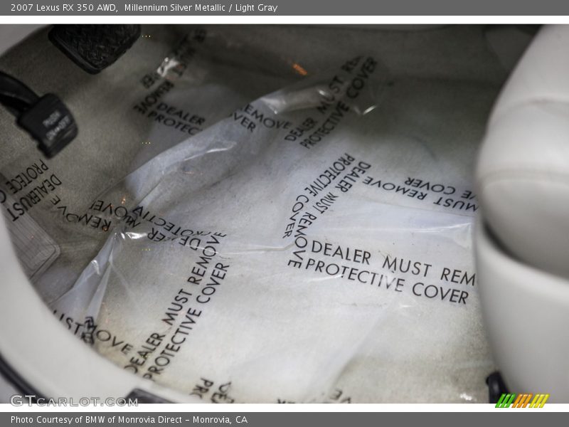 Millennium Silver Metallic / Light Gray 2007 Lexus RX 350 AWD