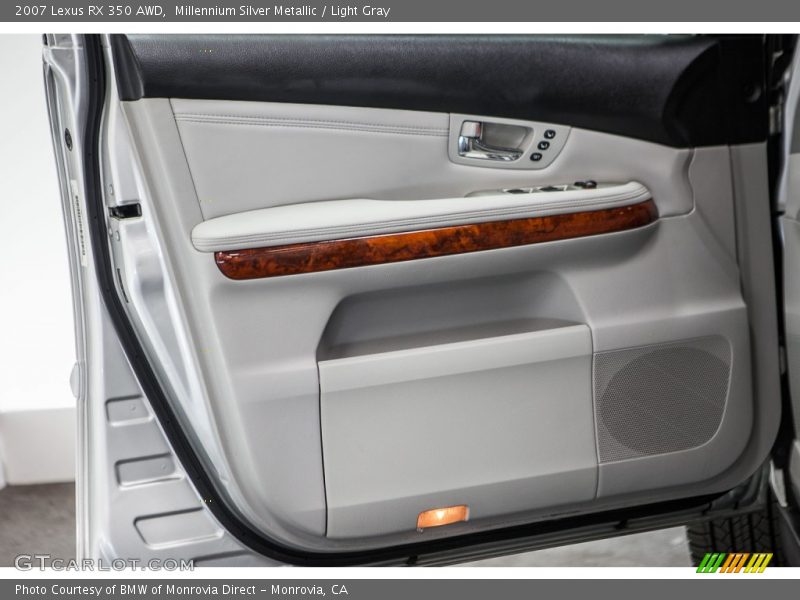 Millennium Silver Metallic / Light Gray 2007 Lexus RX 350 AWD