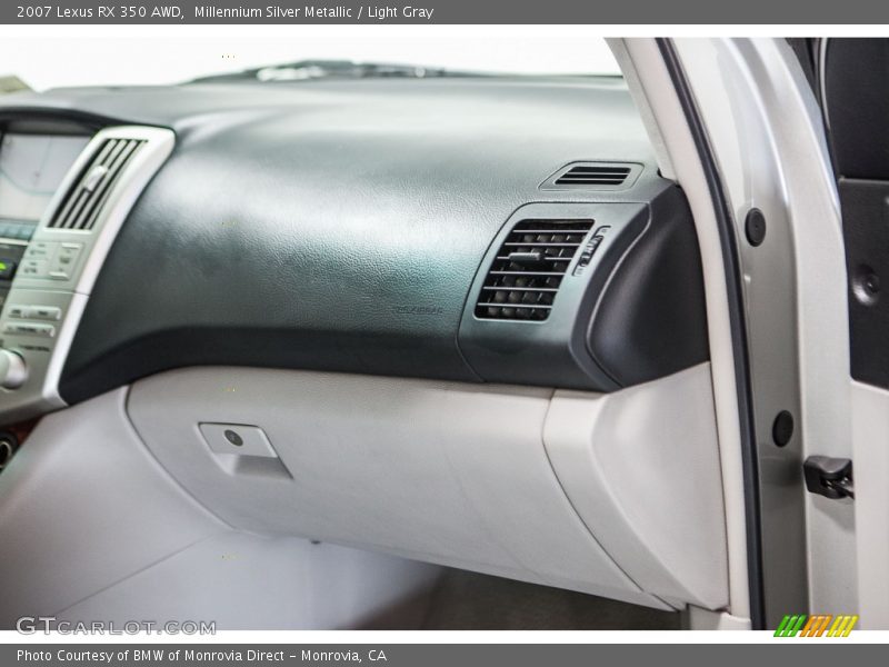 Millennium Silver Metallic / Light Gray 2007 Lexus RX 350 AWD