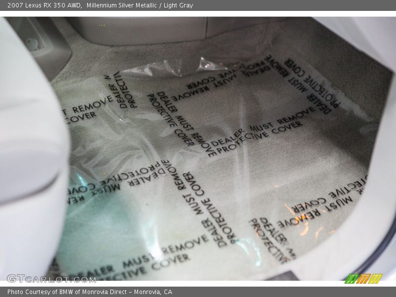 Millennium Silver Metallic / Light Gray 2007 Lexus RX 350 AWD