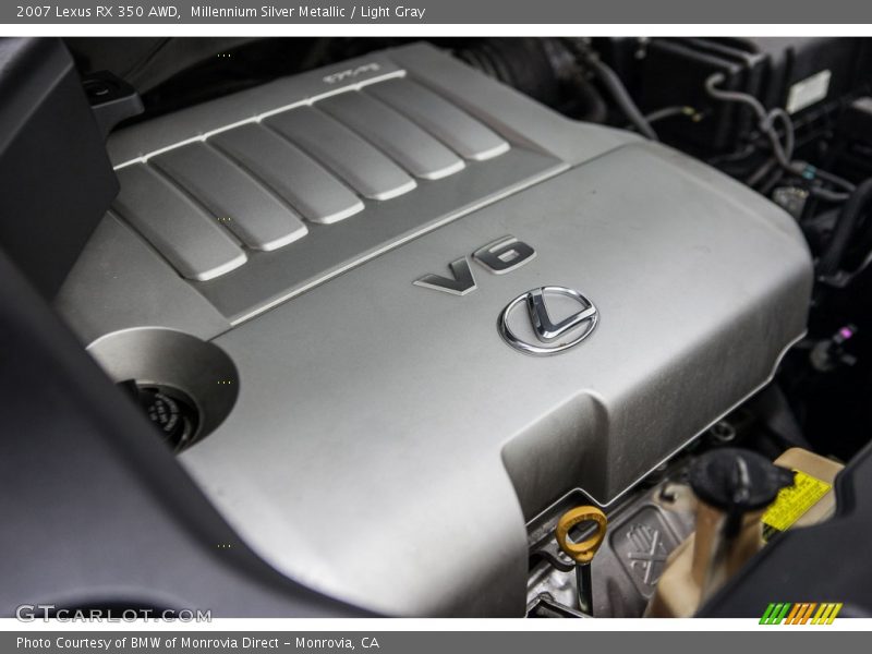 Millennium Silver Metallic / Light Gray 2007 Lexus RX 350 AWD