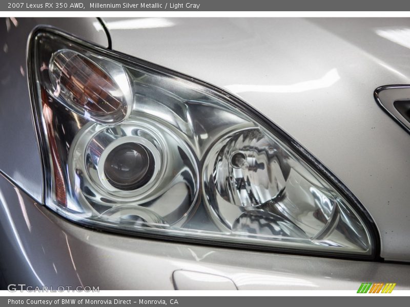 Millennium Silver Metallic / Light Gray 2007 Lexus RX 350 AWD