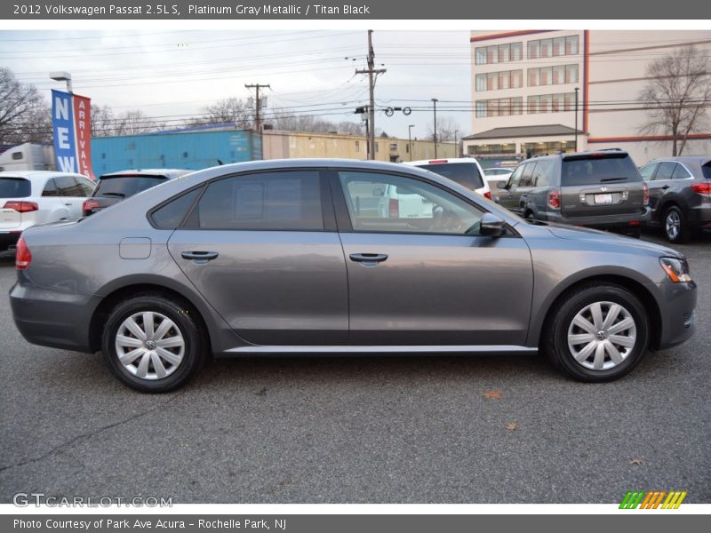 Platinum Gray Metallic / Titan Black 2012 Volkswagen Passat 2.5L S