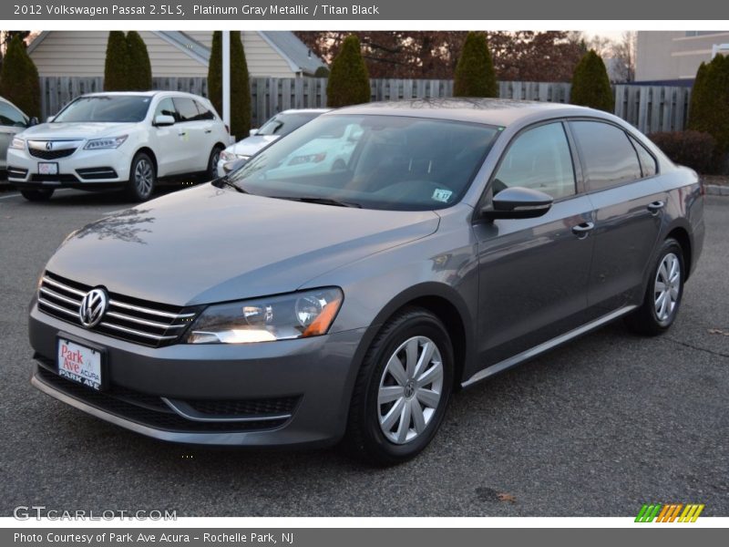 Platinum Gray Metallic / Titan Black 2012 Volkswagen Passat 2.5L S