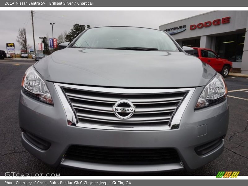 Brilliant Silver / Charcoal 2014 Nissan Sentra SV