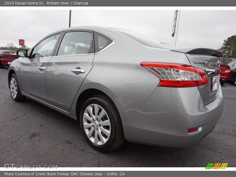 Brilliant Silver / Charcoal 2014 Nissan Sentra SV