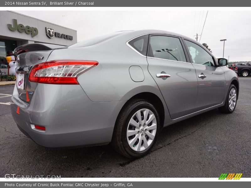 Brilliant Silver / Charcoal 2014 Nissan Sentra SV