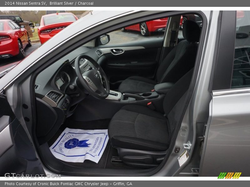 Brilliant Silver / Charcoal 2014 Nissan Sentra SV