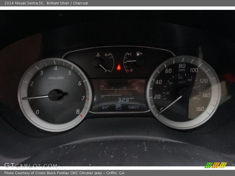 Brilliant Silver / Charcoal 2014 Nissan Sentra SV
