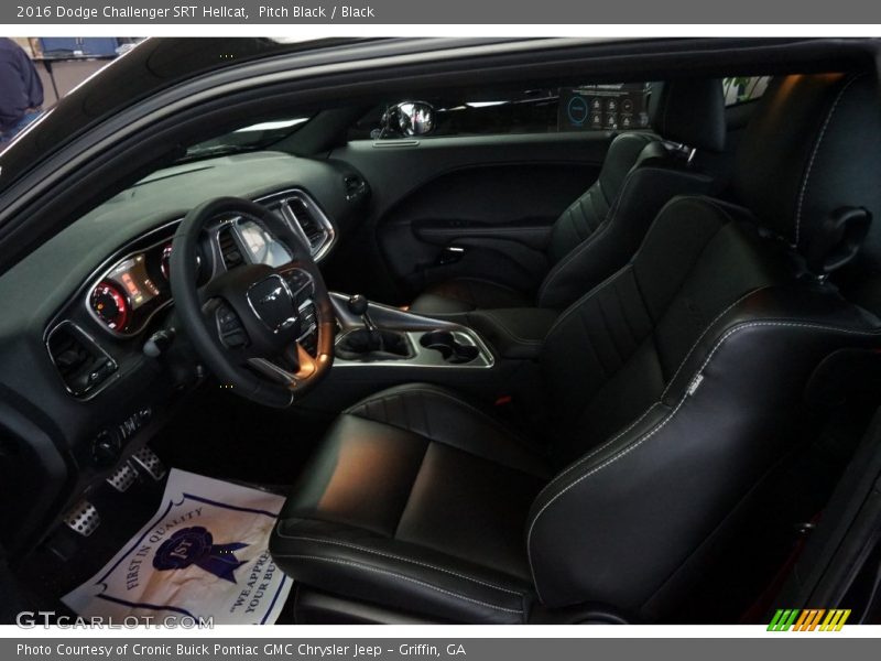 Pitch Black / Black 2016 Dodge Challenger SRT Hellcat
