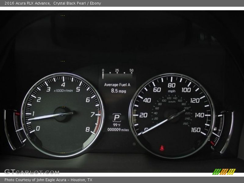 Crystal Black Pearl / Ebony 2016 Acura RLX Advance