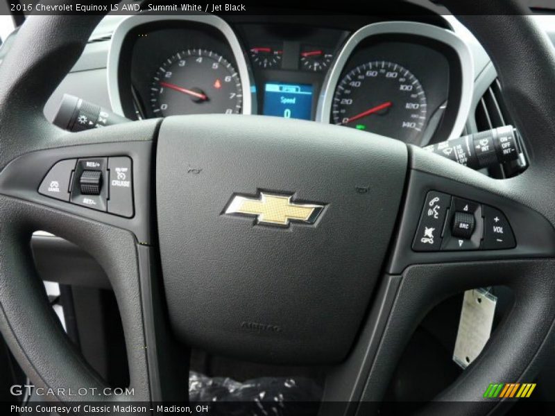 Summit White / Jet Black 2016 Chevrolet Equinox LS AWD