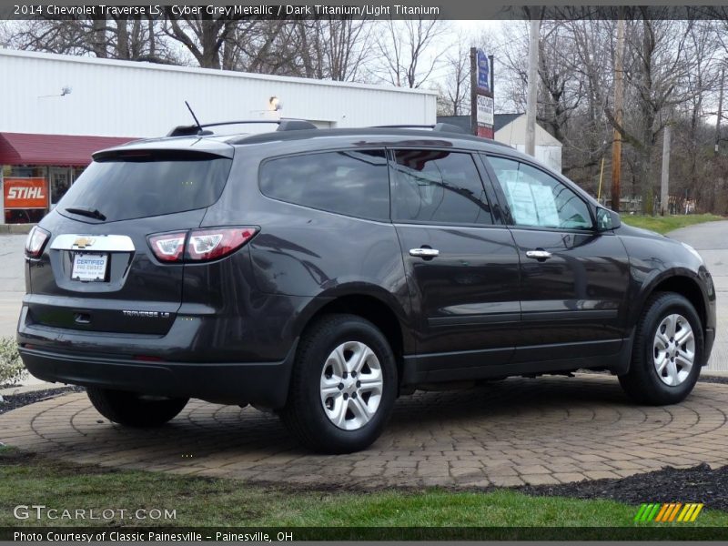 Cyber Grey Metallic / Dark Titanium/Light Titanium 2014 Chevrolet Traverse LS