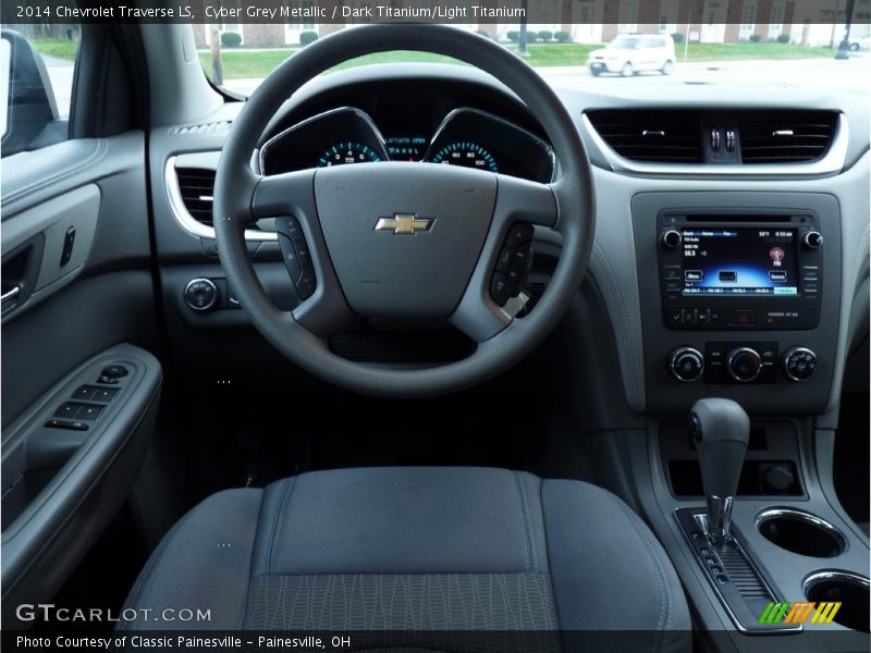 Cyber Grey Metallic / Dark Titanium/Light Titanium 2014 Chevrolet Traverse LS
