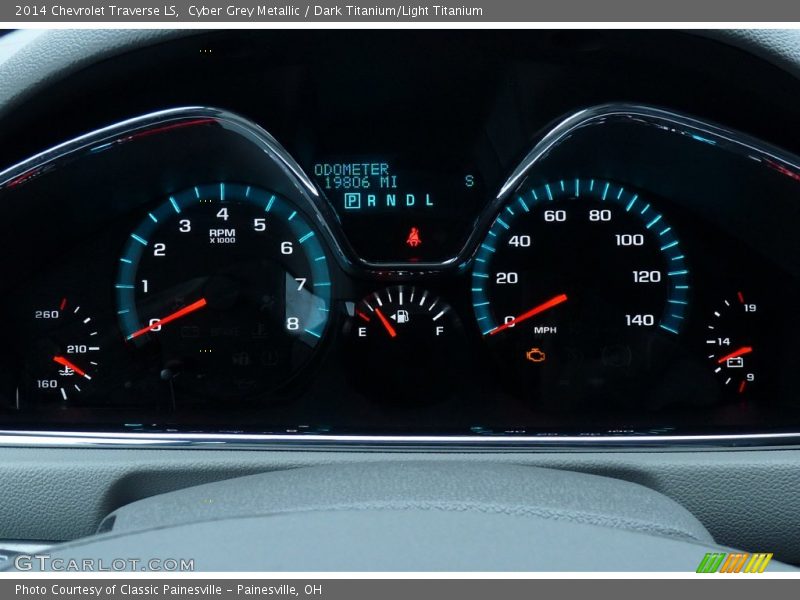 Cyber Grey Metallic / Dark Titanium/Light Titanium 2014 Chevrolet Traverse LS