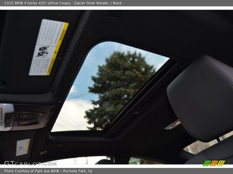 Glacier Silver Metallic / Black 2015 BMW 4 Series 435i xDrive Coupe