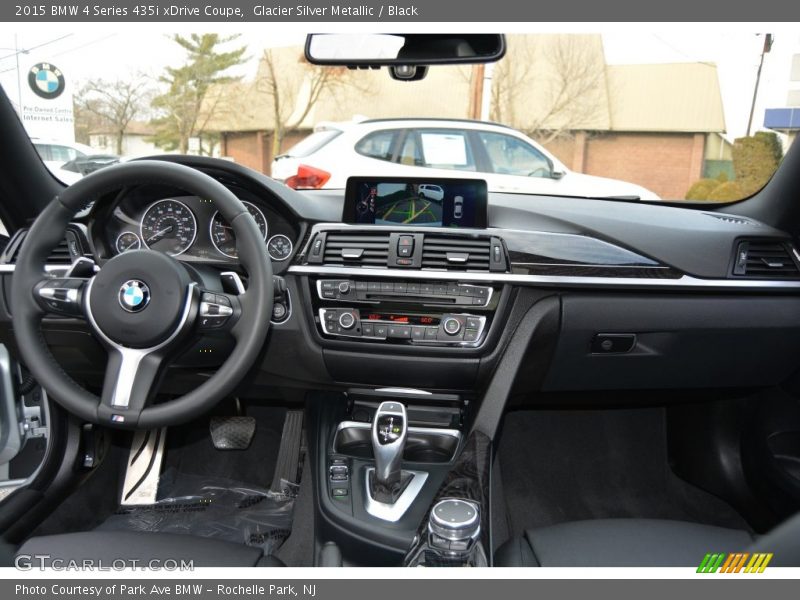 Glacier Silver Metallic / Black 2015 BMW 4 Series 435i xDrive Coupe