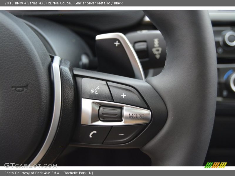 Glacier Silver Metallic / Black 2015 BMW 4 Series 435i xDrive Coupe