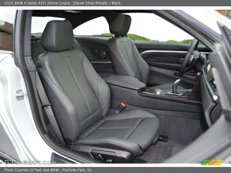 Glacier Silver Metallic / Black 2015 BMW 4 Series 435i xDrive Coupe