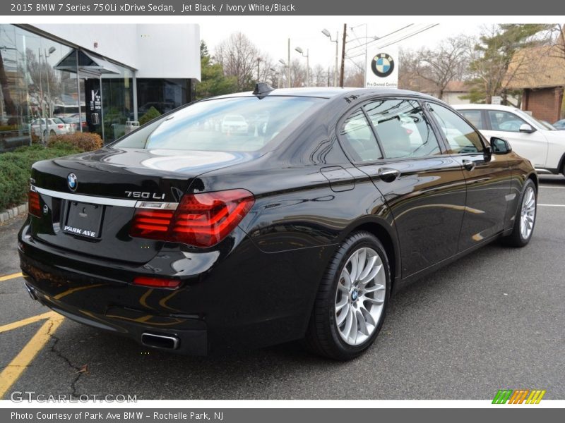 Jet Black / Ivory White/Black 2015 BMW 7 Series 750Li xDrive Sedan