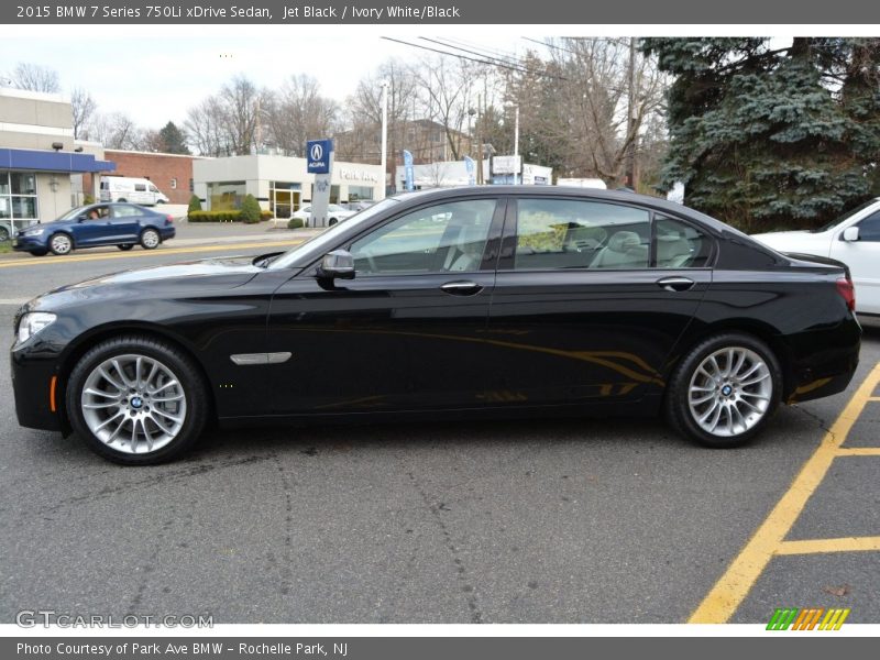 Jet Black / Ivory White/Black 2015 BMW 7 Series 750Li xDrive Sedan