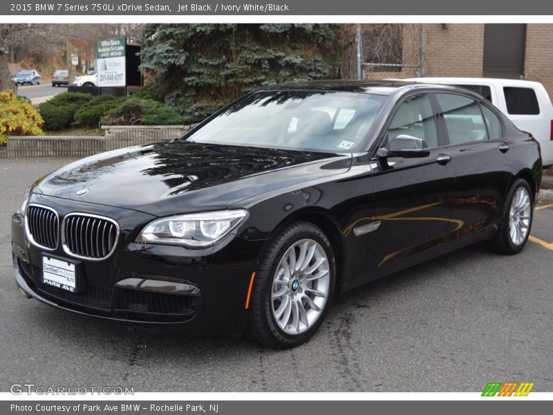 Jet Black / Ivory White/Black 2015 BMW 7 Series 750Li xDrive Sedan