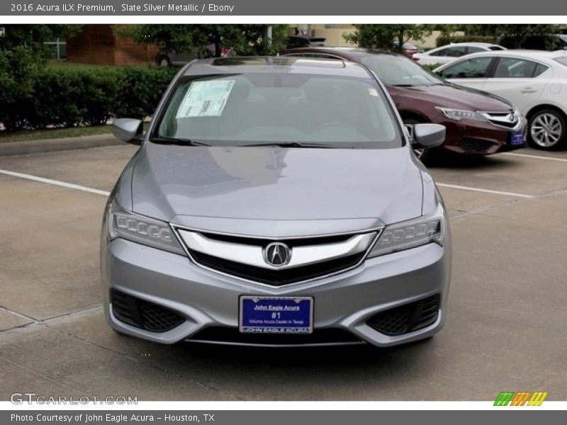 Slate Silver Metallic / Ebony 2016 Acura ILX Premium