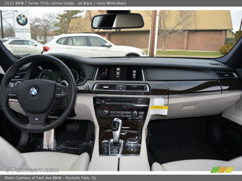 Jet Black / Ivory White/Black 2015 BMW 7 Series 750Li xDrive Sedan