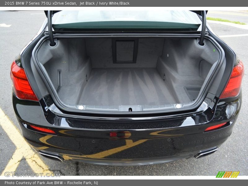 Jet Black / Ivory White/Black 2015 BMW 7 Series 750Li xDrive Sedan