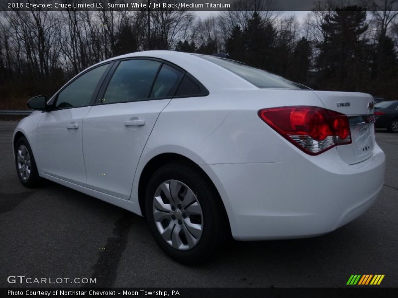 Summit White / Jet Black/Medium Titanium 2016 Chevrolet Cruze Limited LS