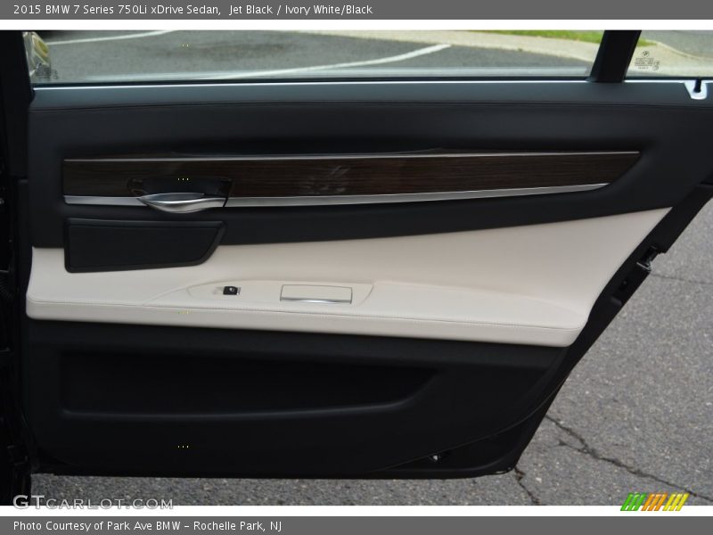 Jet Black / Ivory White/Black 2015 BMW 7 Series 750Li xDrive Sedan