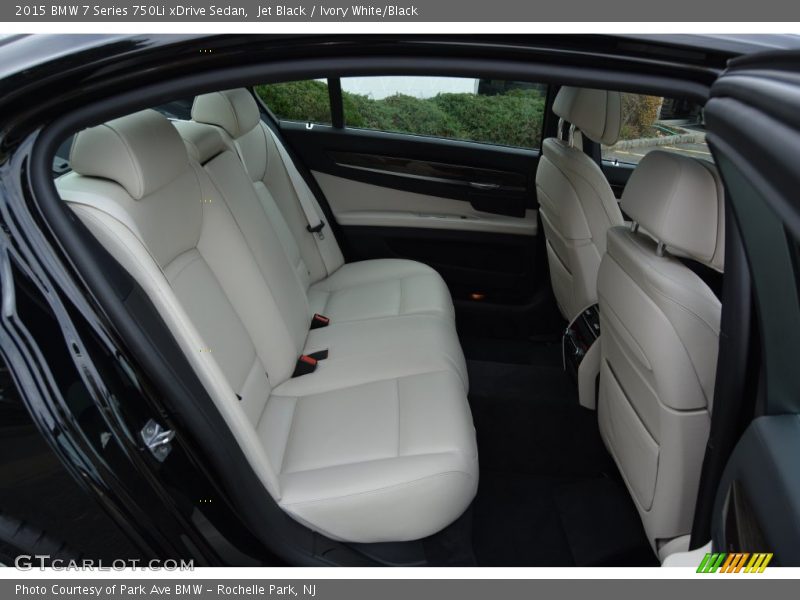 Jet Black / Ivory White/Black 2015 BMW 7 Series 750Li xDrive Sedan