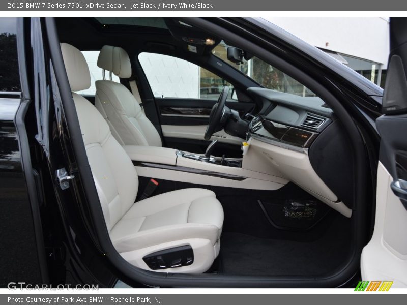 Jet Black / Ivory White/Black 2015 BMW 7 Series 750Li xDrive Sedan