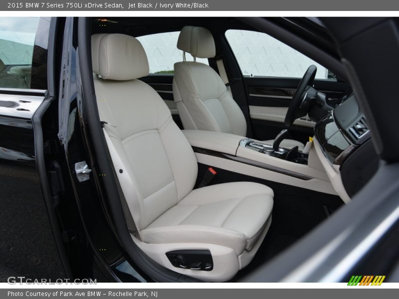 Jet Black / Ivory White/Black 2015 BMW 7 Series 750Li xDrive Sedan