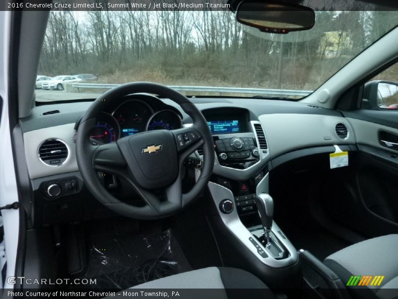Summit White / Jet Black/Medium Titanium 2016 Chevrolet Cruze Limited LS
