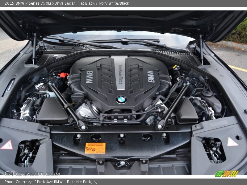 Jet Black / Ivory White/Black 2015 BMW 7 Series 750Li xDrive Sedan