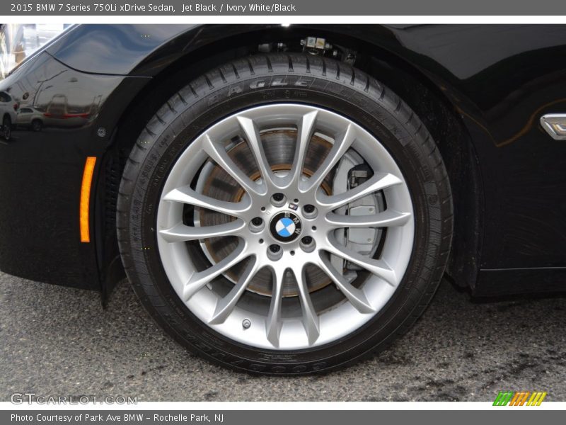 Jet Black / Ivory White/Black 2015 BMW 7 Series 750Li xDrive Sedan