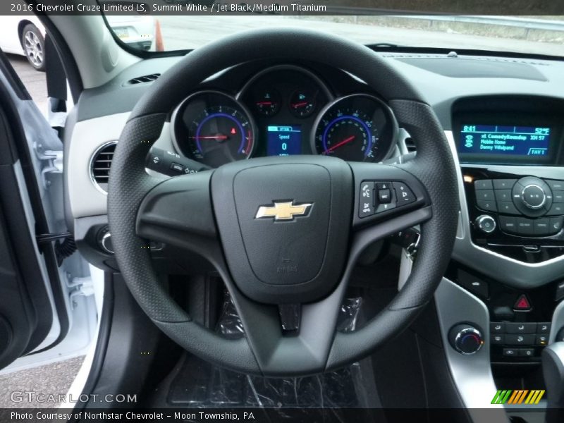 Summit White / Jet Black/Medium Titanium 2016 Chevrolet Cruze Limited LS