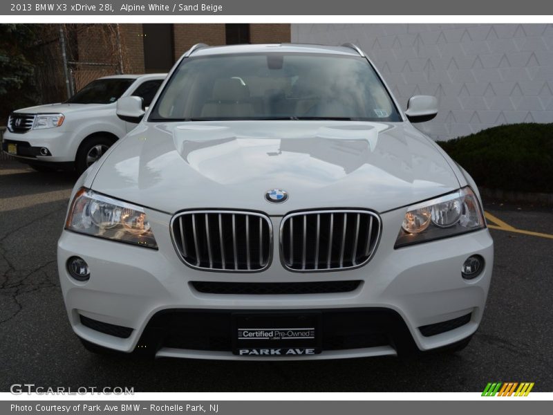 Alpine White / Sand Beige 2013 BMW X3 xDrive 28i