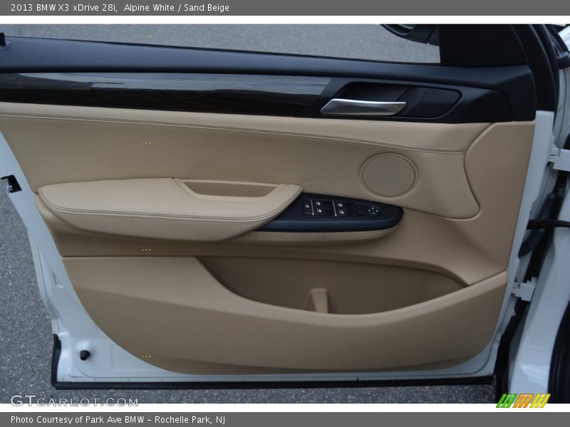Alpine White / Sand Beige 2013 BMW X3 xDrive 28i