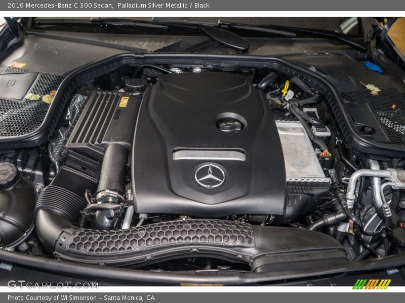 Palladium Silver Metallic / Black 2016 Mercedes-Benz C 300 Sedan