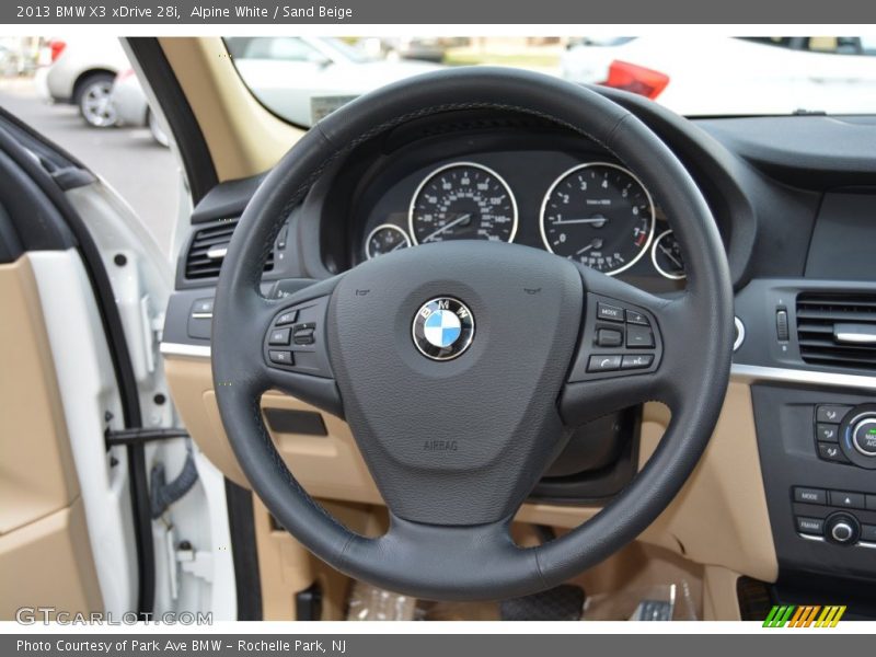 Alpine White / Sand Beige 2013 BMW X3 xDrive 28i