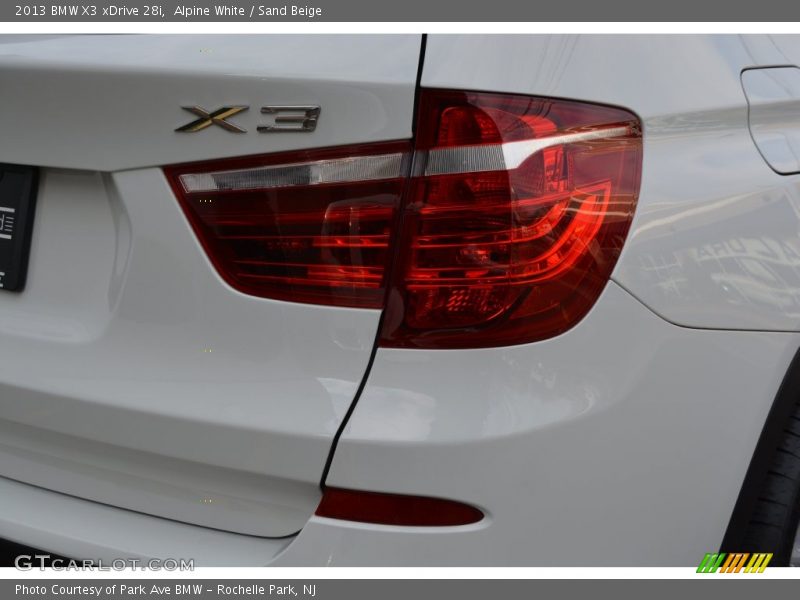Alpine White / Sand Beige 2013 BMW X3 xDrive 28i
