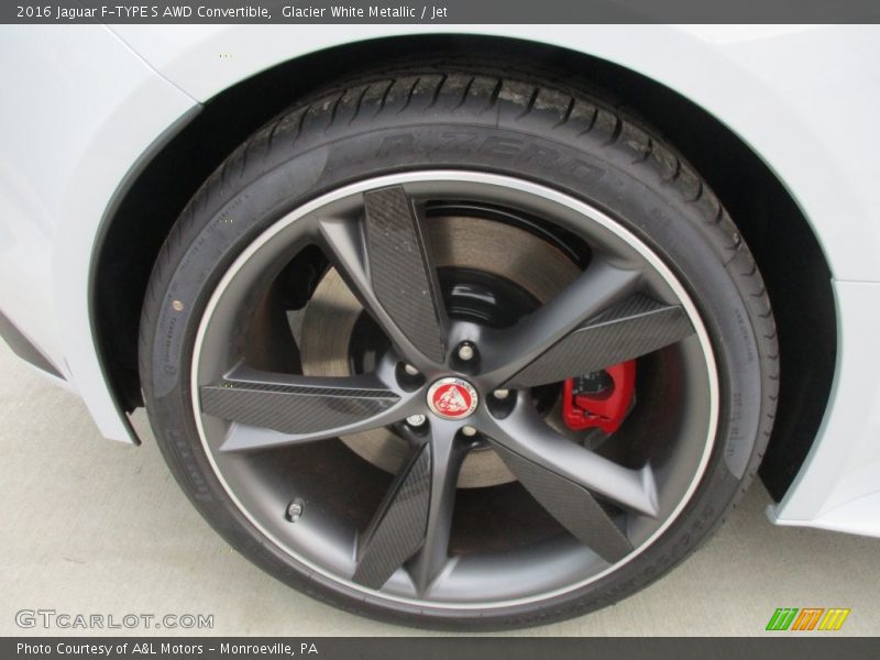 Glacier White Metallic / Jet 2016 Jaguar F-TYPE S AWD Convertible