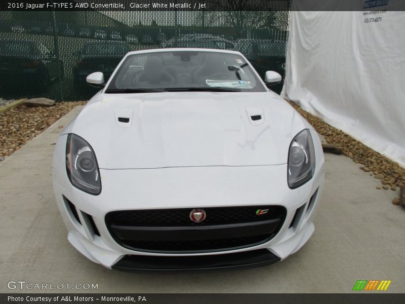 Glacier White Metallic / Jet 2016 Jaguar F-TYPE S AWD Convertible