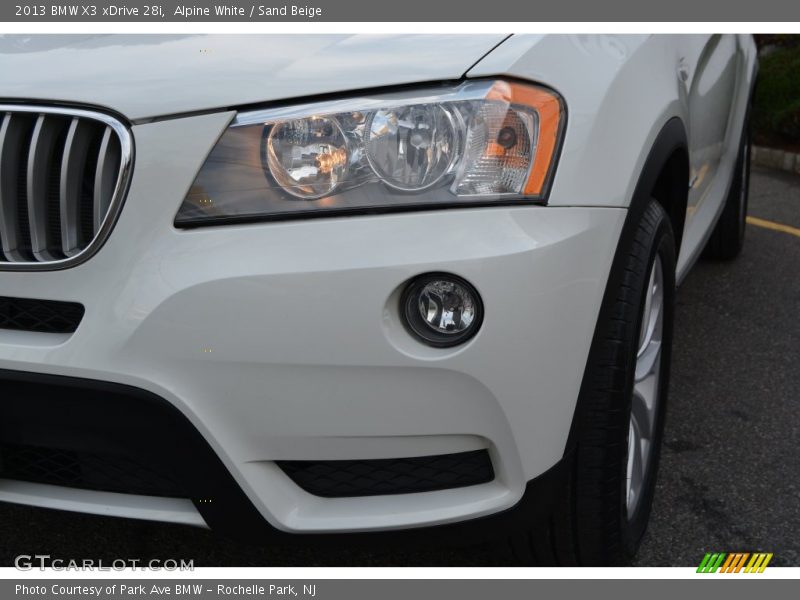 Alpine White / Sand Beige 2013 BMW X3 xDrive 28i