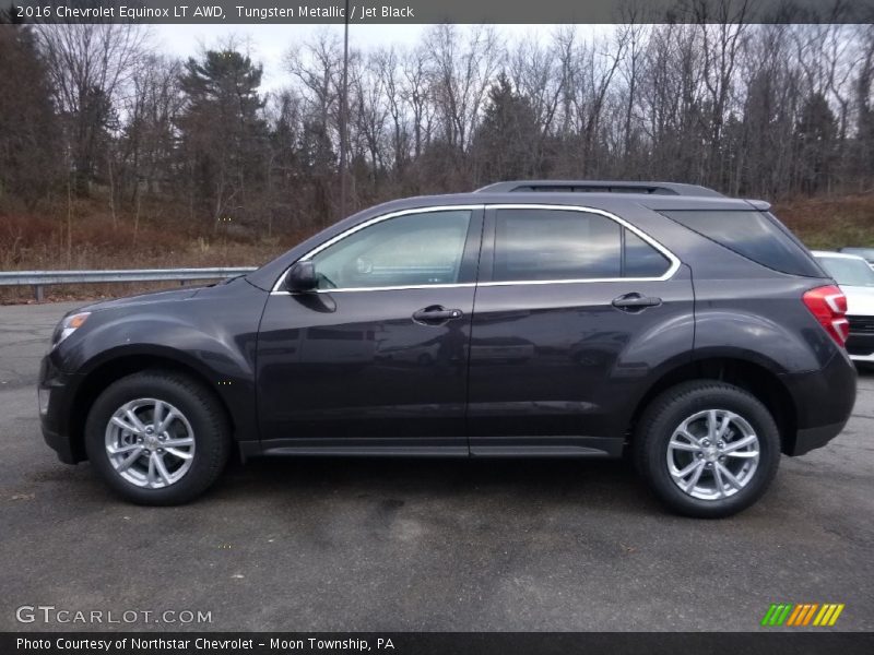 Tungsten Metallic / Jet Black 2016 Chevrolet Equinox LT AWD