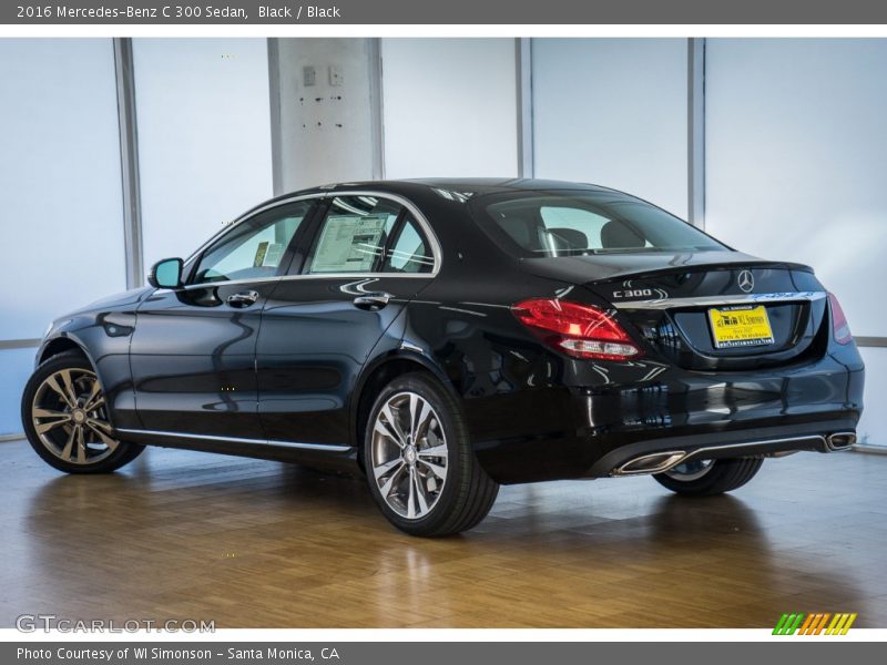 Black / Black 2016 Mercedes-Benz C 300 Sedan